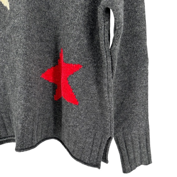 Madewell Starry Night Pullover Sweater Merino Wool size Small Boxy Fit Grey - Picture 5 of 13